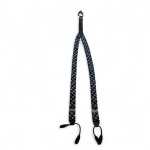 Elephant patterned black and White suspenders, made in England
